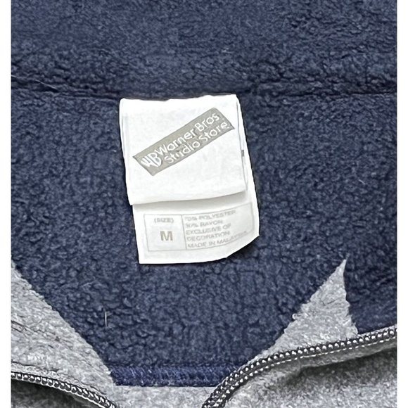 Vintage 1999 Warner Bros. Taz Tasmanian Devil Fleece 1/4 Zip Sweater Mens Medium - Picture 5 of 7